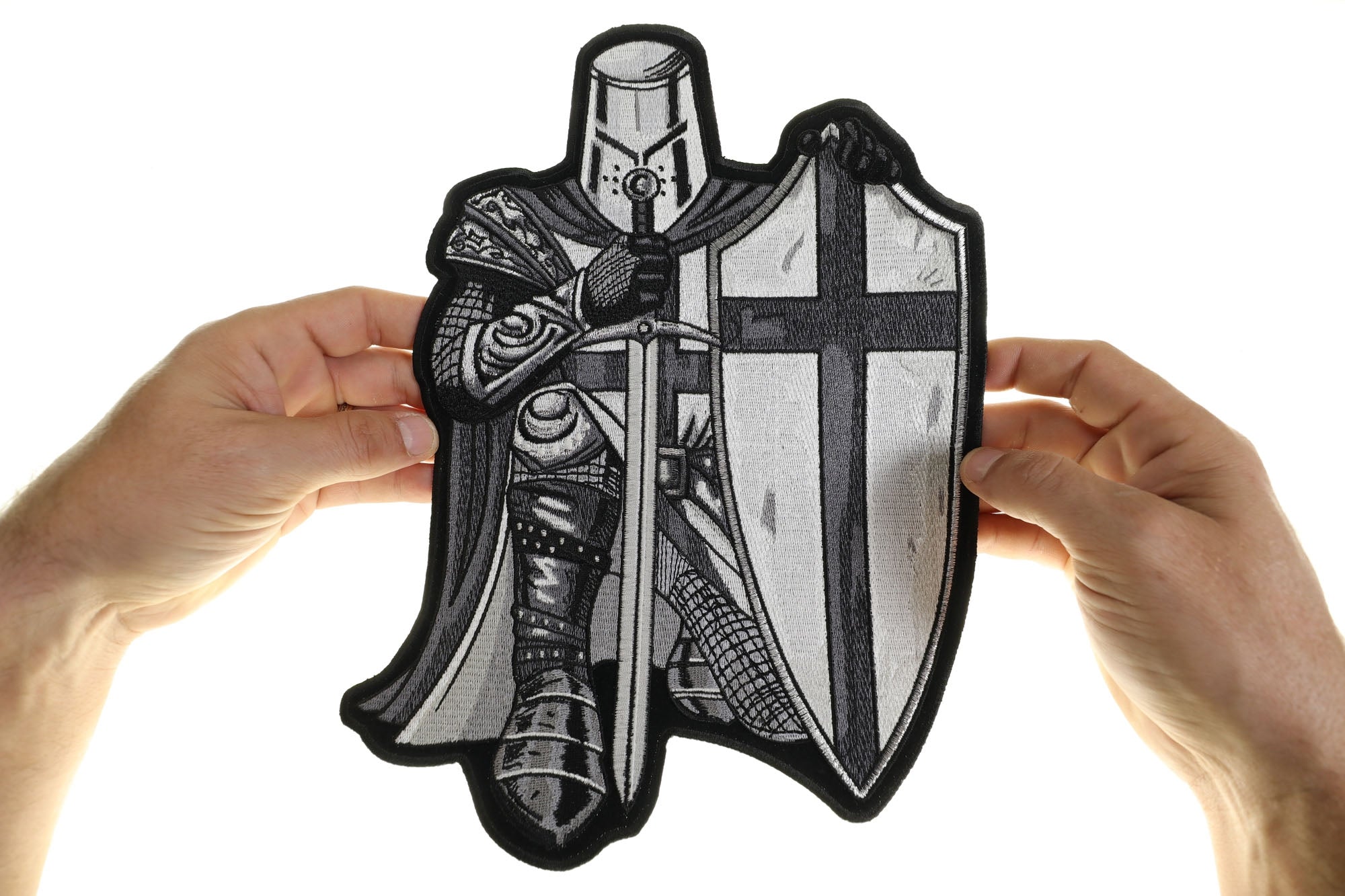 Knight Crusader Christian  Patch - Perfect for Bikers Patch  ( 4 x 2  inche )